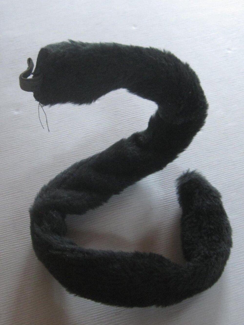 Halloween adjustable bendable black Cat Mouse furry animal costume tail